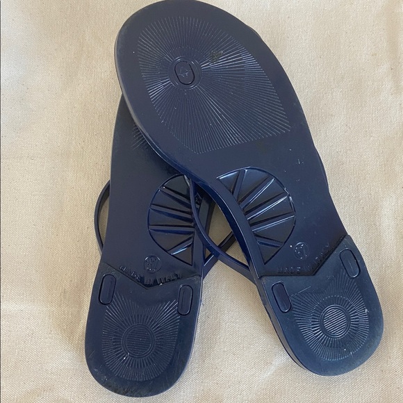Burberry Navy Check Jelly Flip Flop Sandals size 7 - Picture 5 of 7